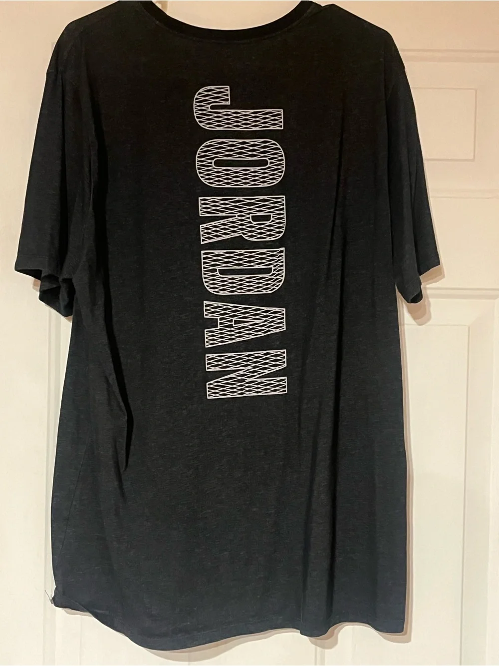 Jordan Black Short-Sleeve Tee with Red Jumpman